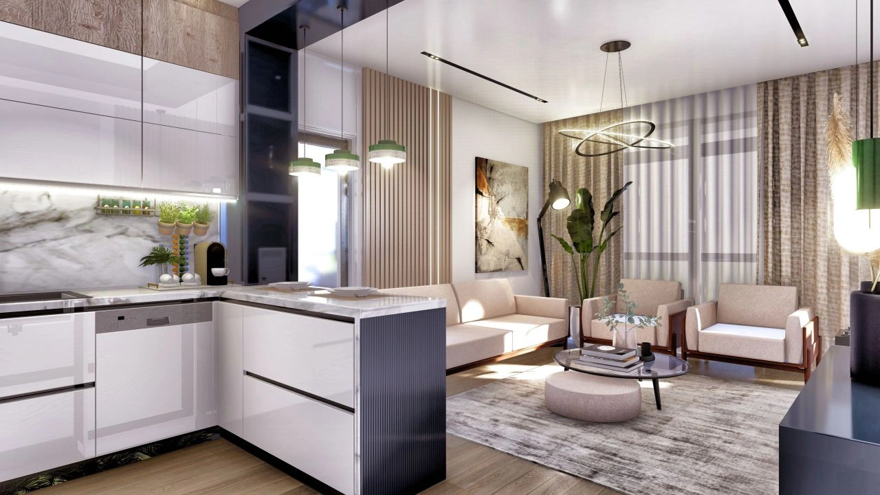 Стильная квартира 42 м2 в Анталии