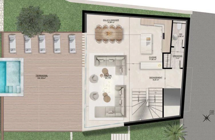 Вилла в Ле-Канн, Франция, 1228 м²
