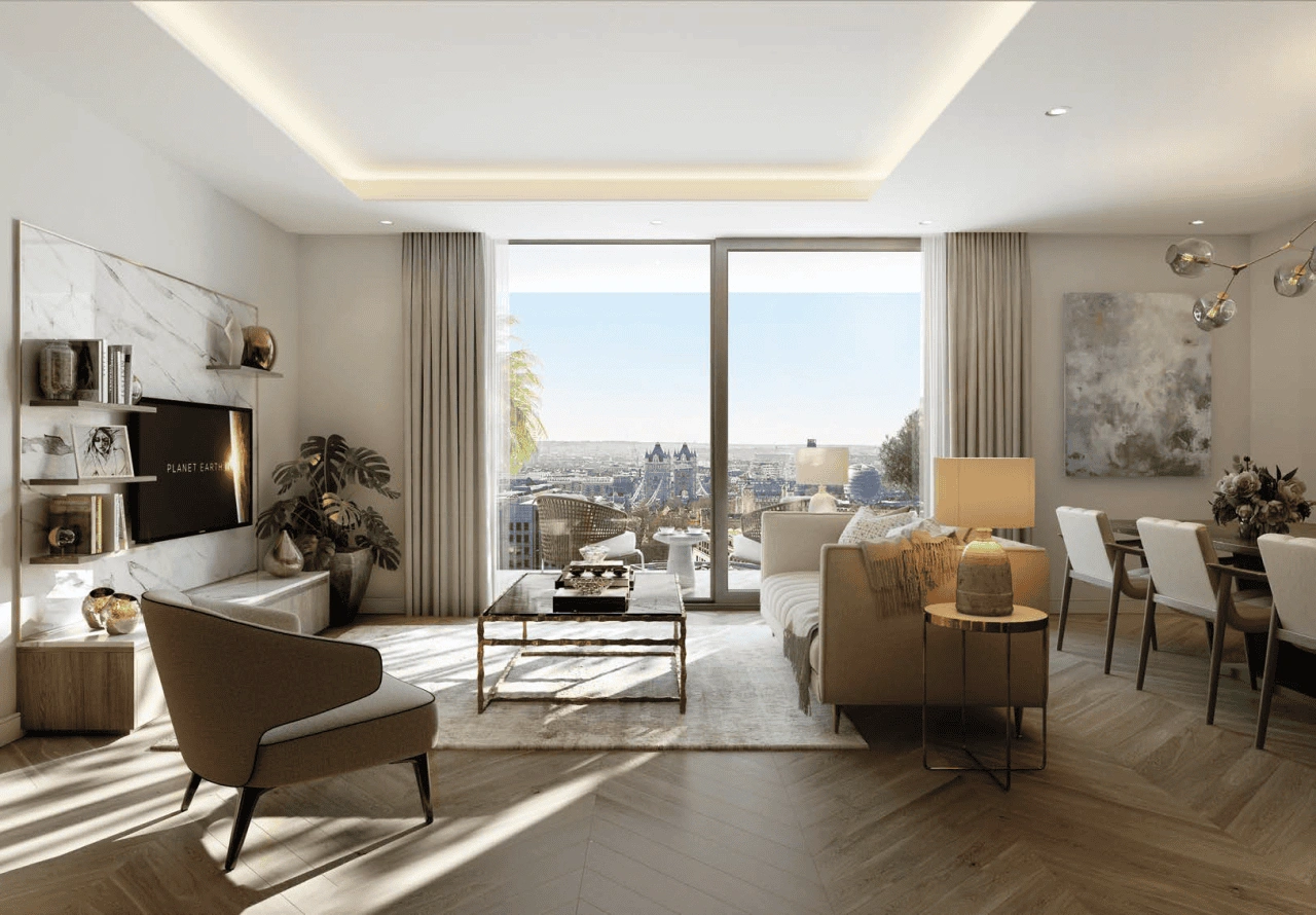 Стильная квартира 41 м2 с террасой на крыше в Лондоне