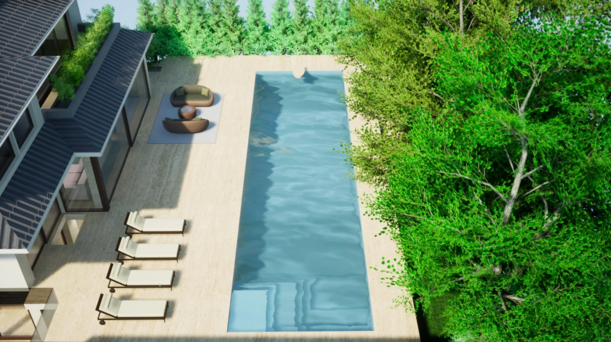 Вилла с панорамными окнами в престижном районе Милана, Италия