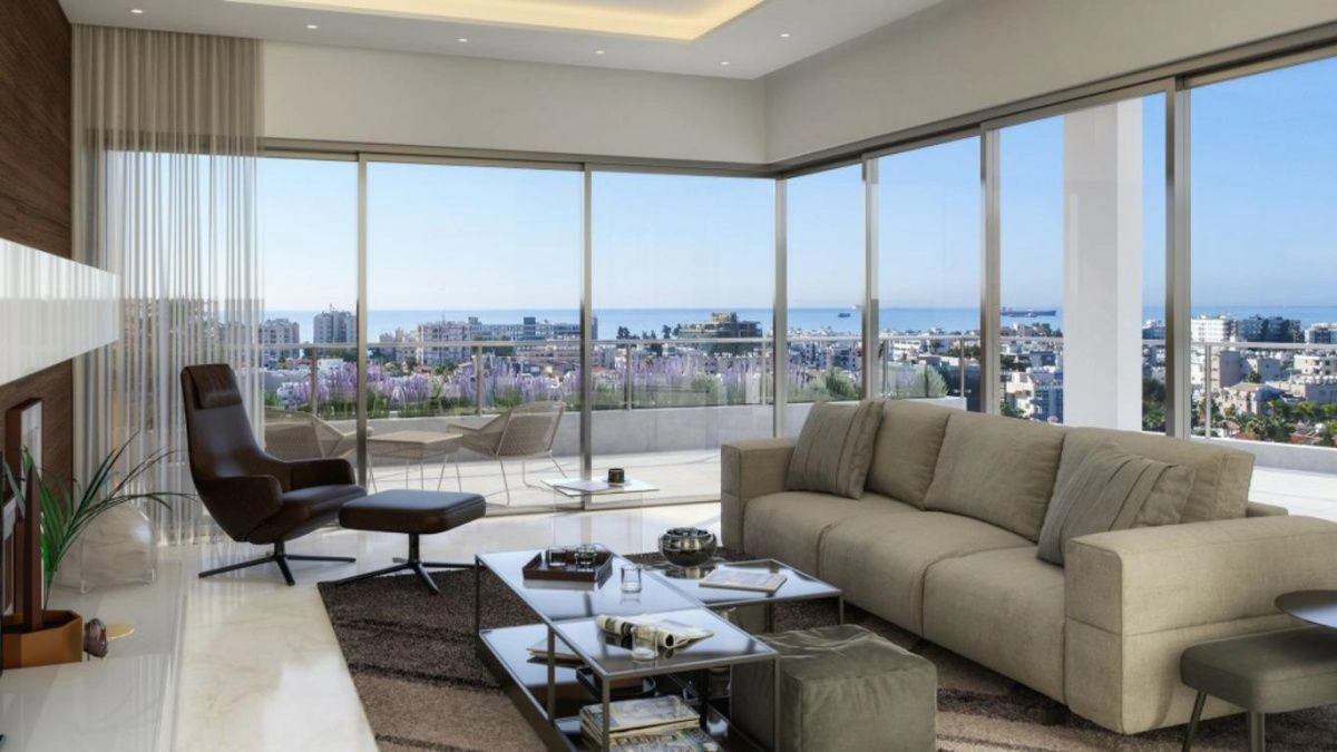 Роскошная квартира 144 m2 в современном здании в Лимассоле