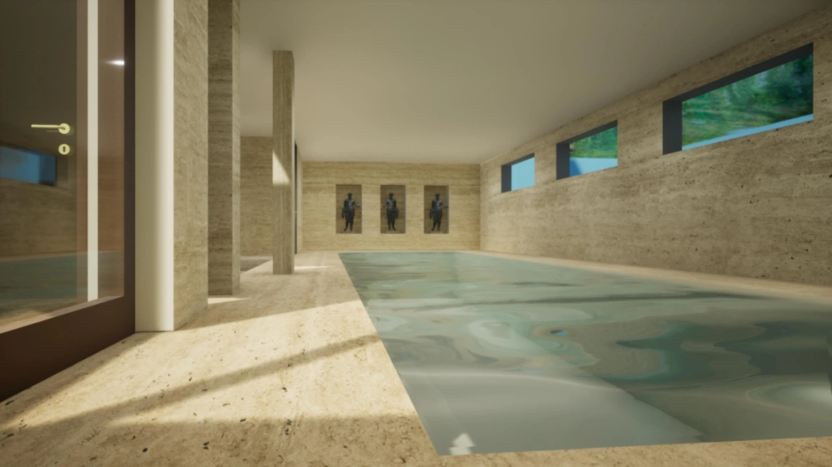 Вилла с панорамными окнами в престижном районе Милана, Италия