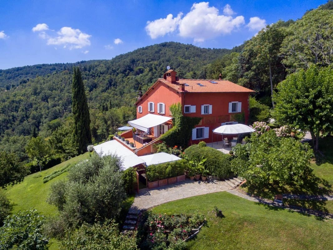 13th century villa with panoramic views of the Tuscan hills in Florence, Italy