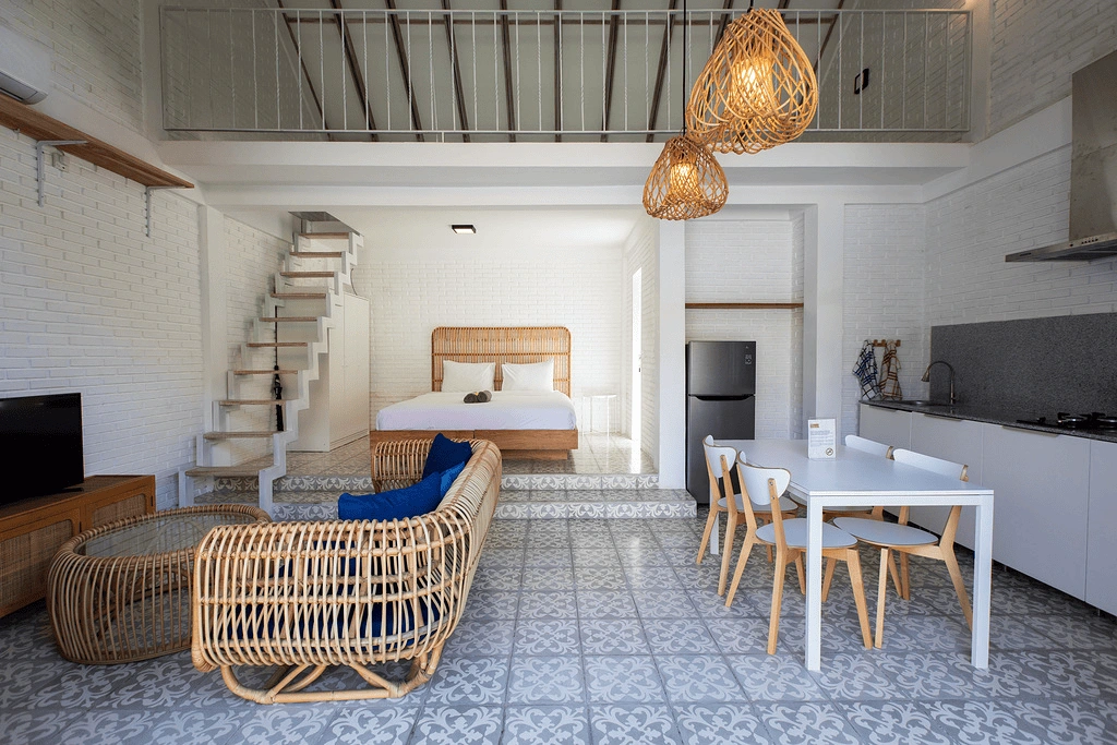 Вилла 100 м2 с высокими потолками в Канггу