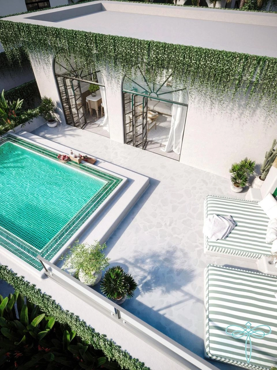 Two-storey ocean view villa in Bukit, Indonesia, 124 m²