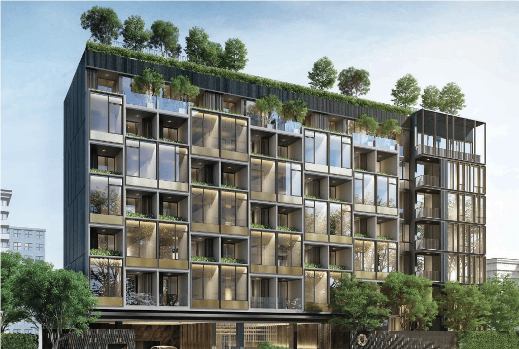 Современная квартира 40 м2 с видом на Бангкок