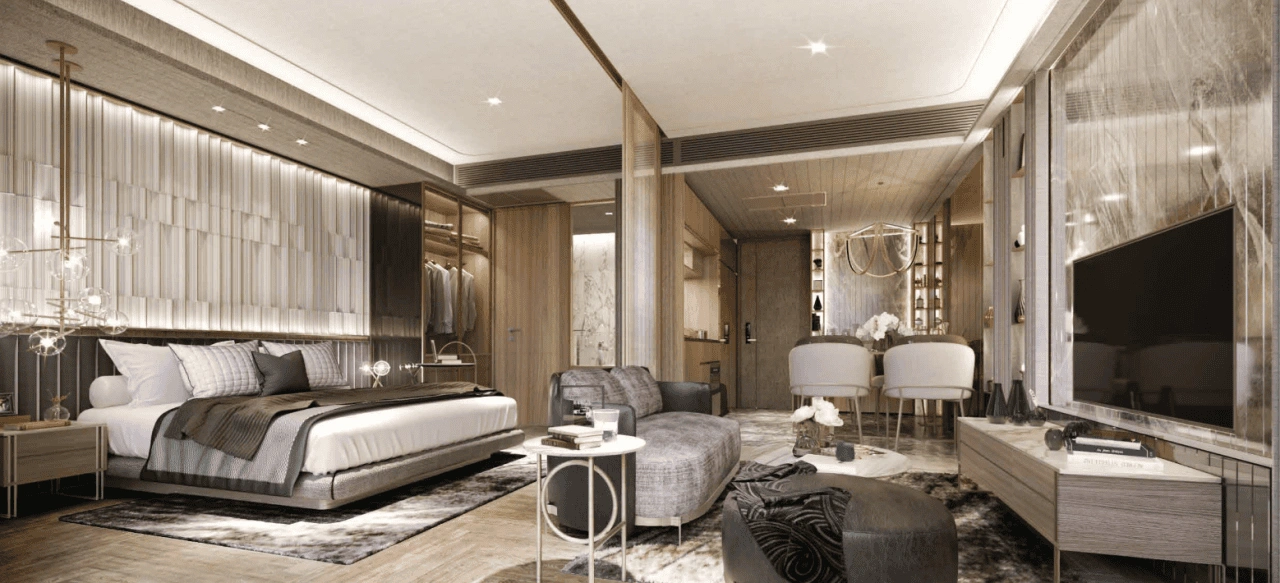 Современная квартира 40 м2 с видом на Бангкок