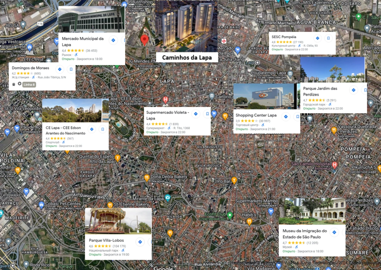 Современная квартира 3+1 в районе Лапа, Сан-Паулу