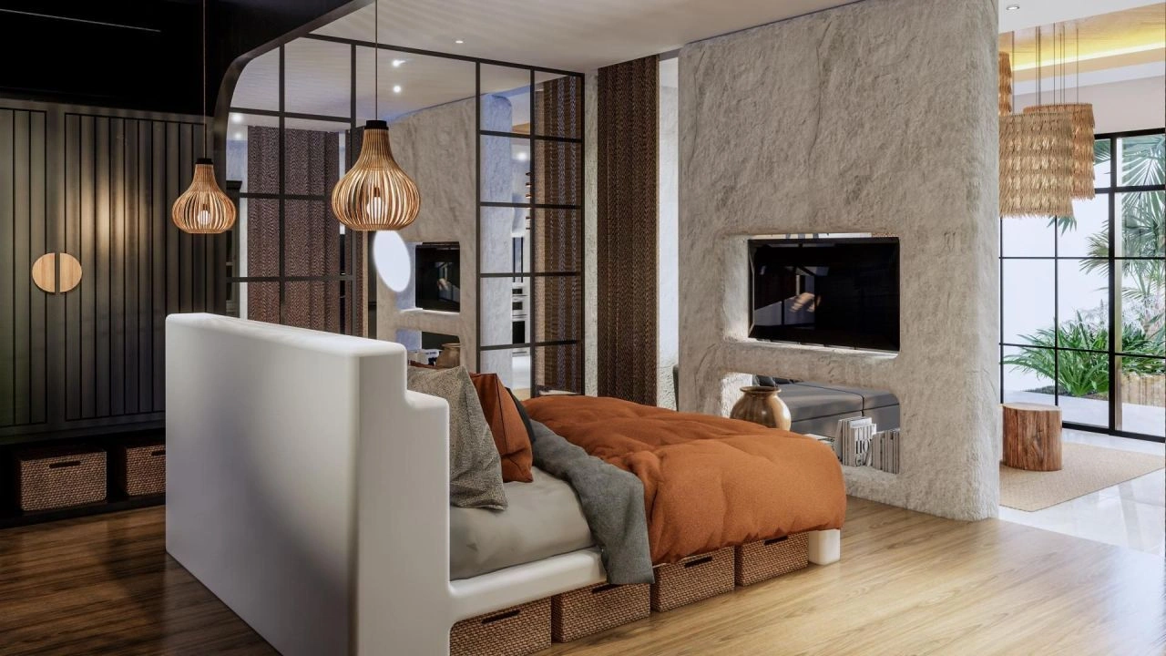 Квартира в современном комплексе в Чангу, Бали