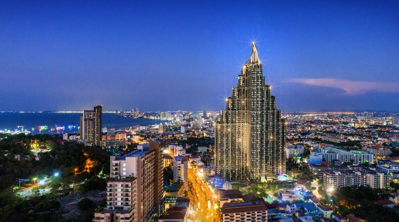 Cozy 1+1 apartment in a skyscraper in Pattaya