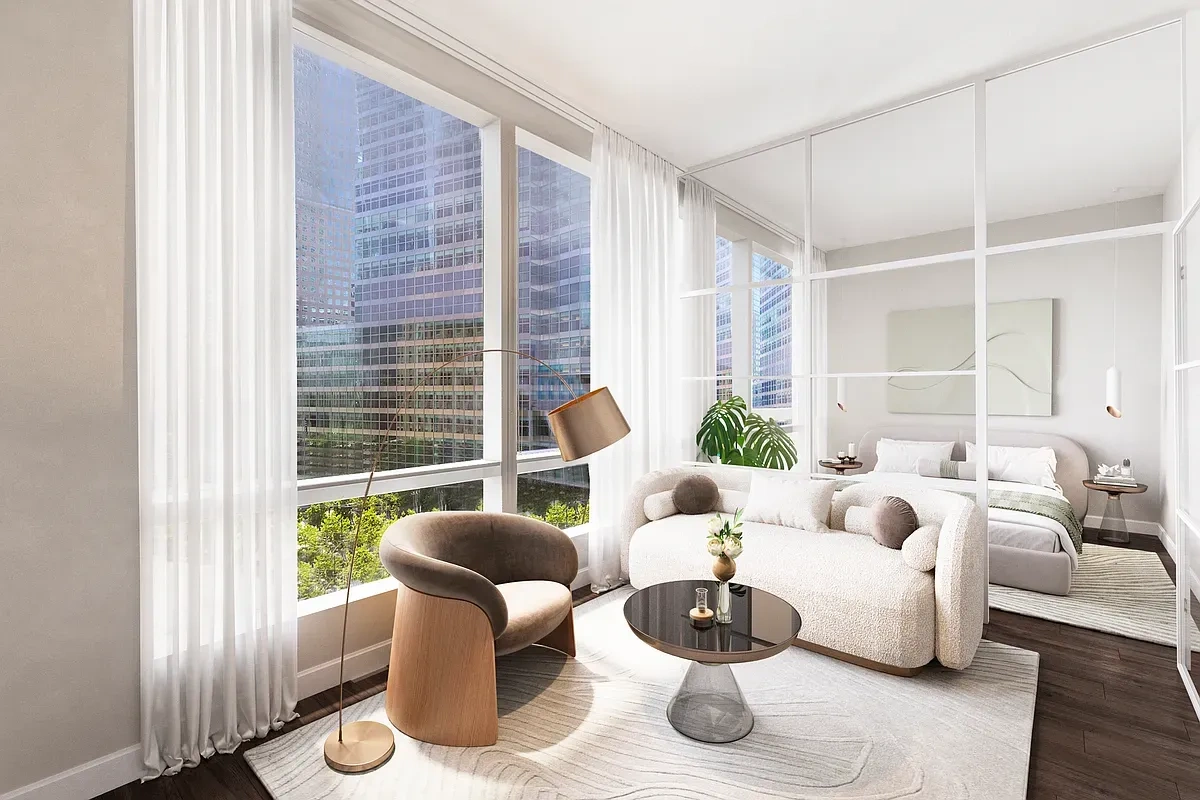 Apartments in a prestigious area of Manhattan with panoramic views of New York City, USA