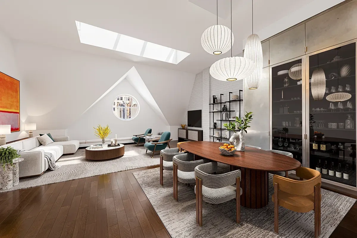 Пентхаус с тремя просторными спальнями в Нью-Йорке, США