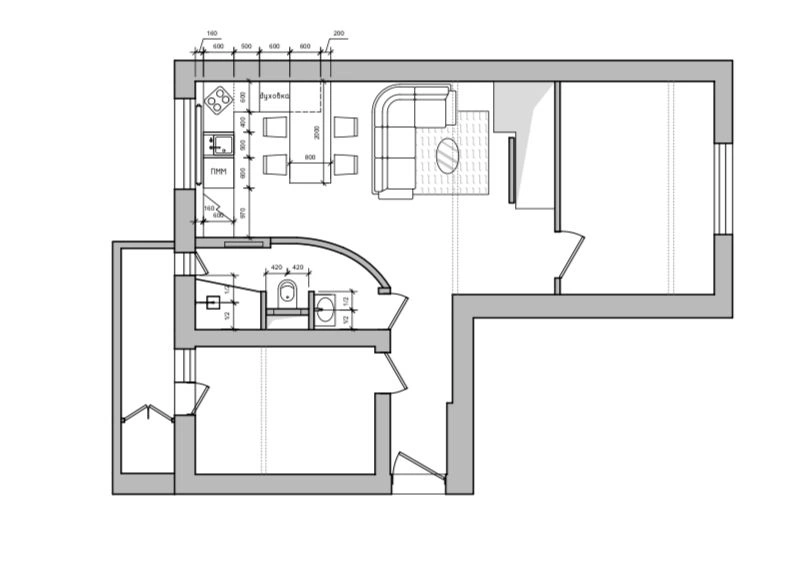 Современная меблированная квартира 2+1 в Мальмё