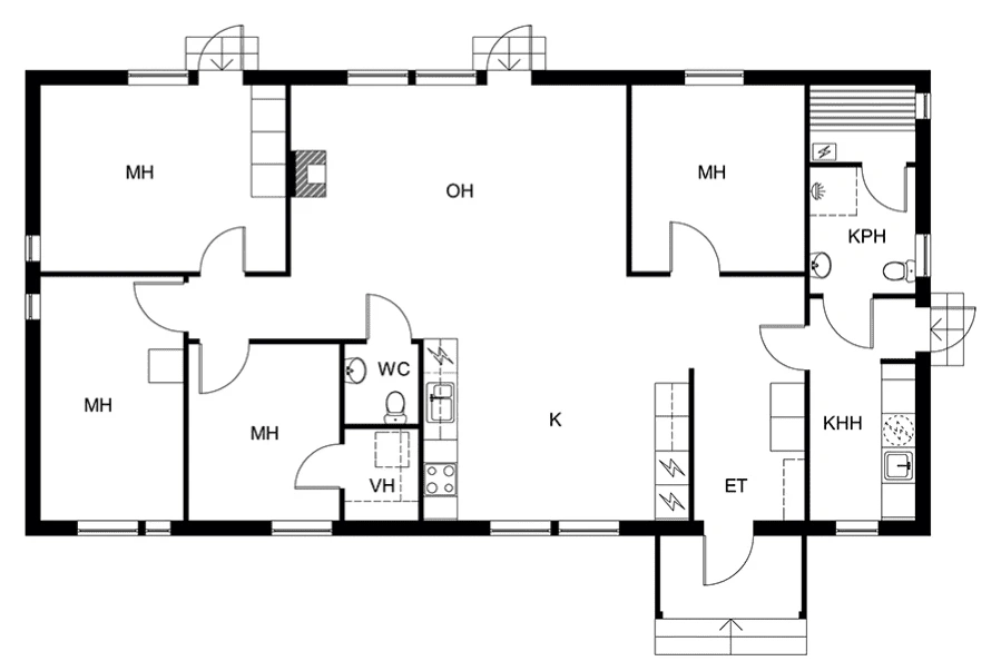Дом 4+1 с террасой в Лаппеенранте, Финляндия