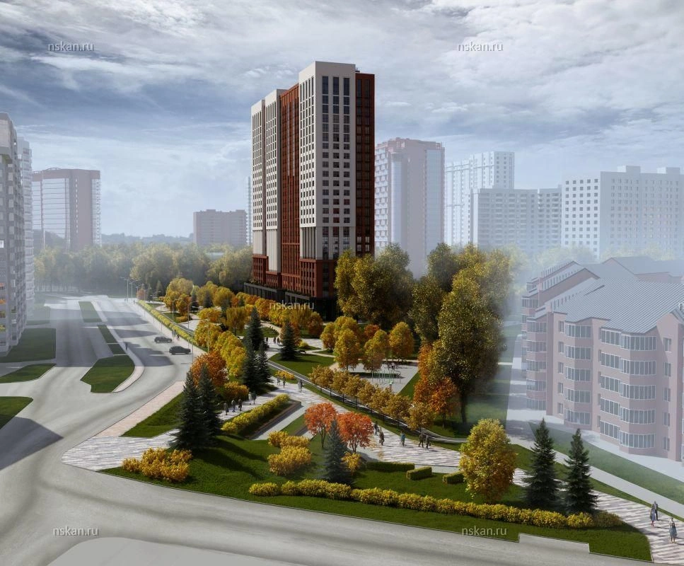 Элитный жилой комплекс рядом с главной улицей Новосибирска