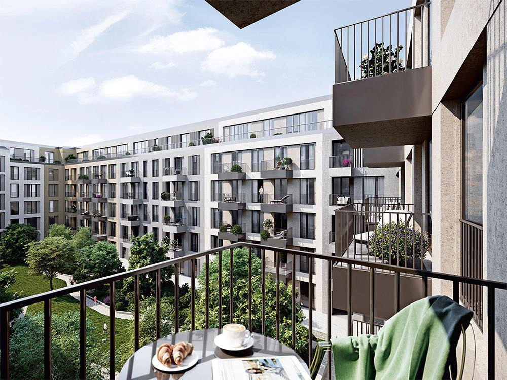 Премиальные квартиры в современном жилом комплексе в Берлине, Германия