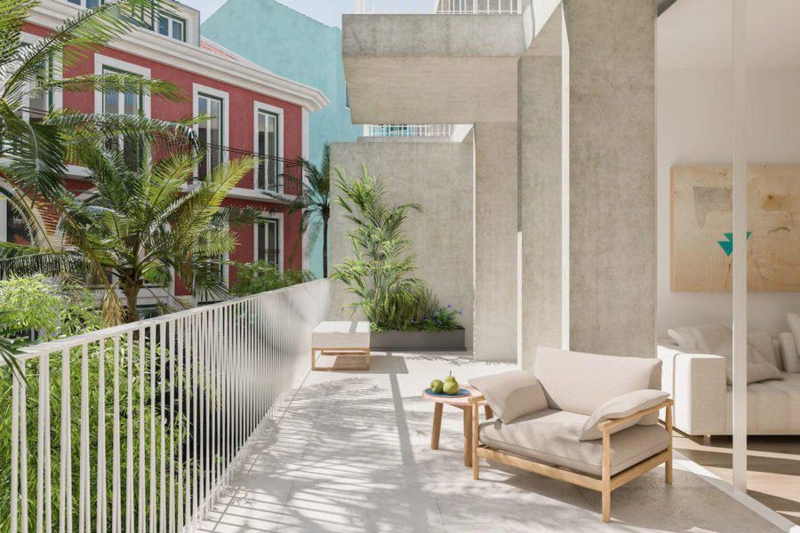 Квартиры с садом и террасами в Лиссабоне, Португалия