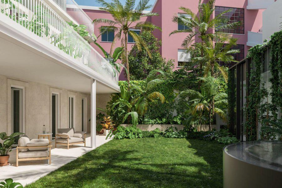 Квартиры с садом и террасами в Лиссабоне, Португалия