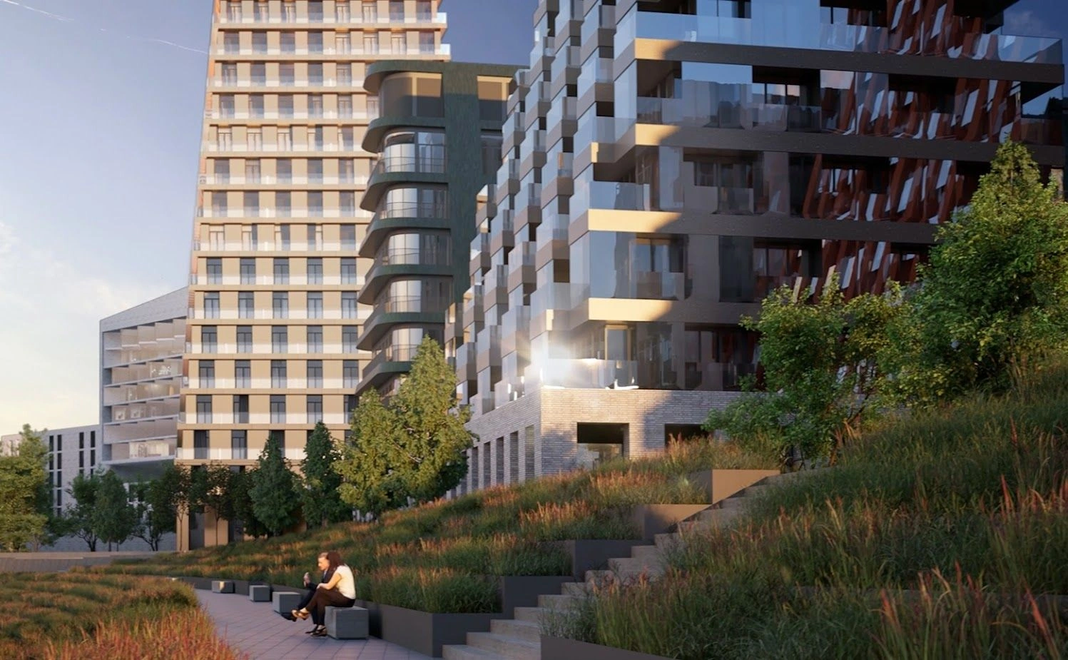 Жилой комплекс на берегу Волги