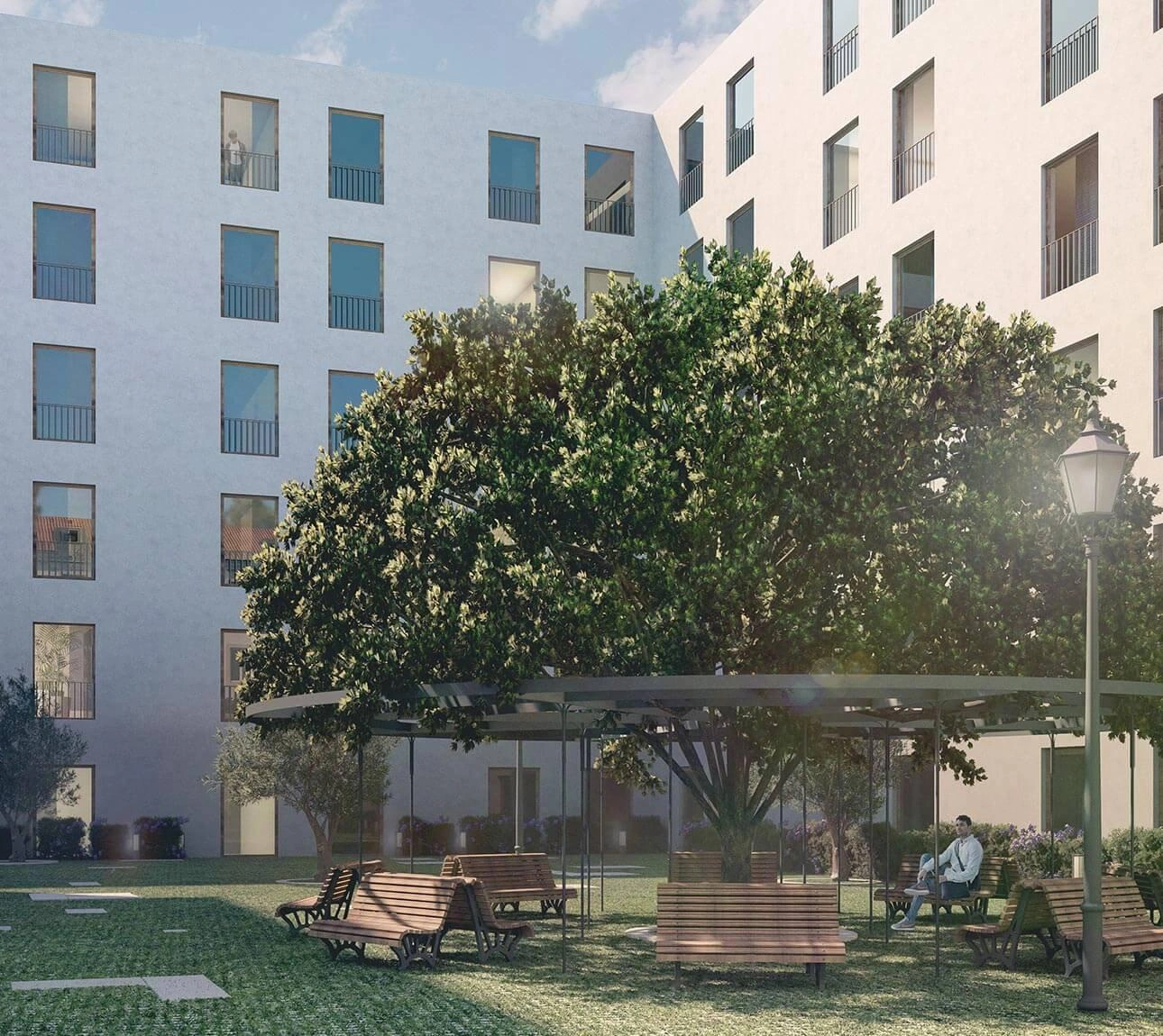 Дуплекс-квартиры в жилом комплексе в районе Эстрела, Лиссабон, Португалия