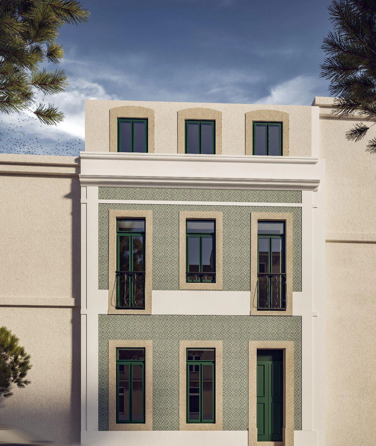 Апартаменты в историческом здании в центре Лиссабона, Португалия