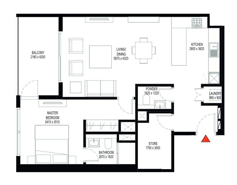 Апартаменты Crest Grande, Объединённые Арабские Эмираты, Дубай