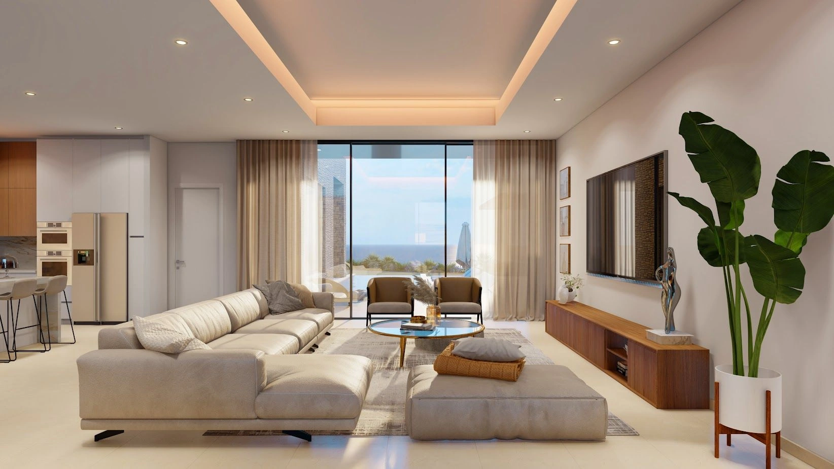 Комплекс роскошных вилл на первой линии у моря в Пафосе