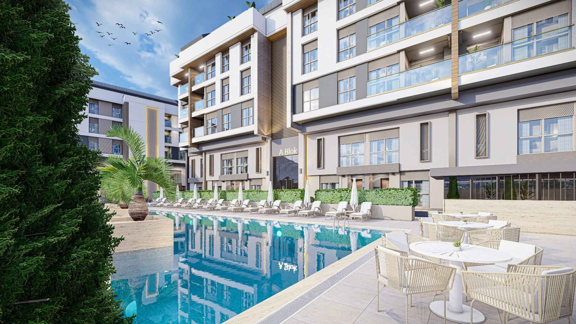 Новый жилой комплекс в Анталии у моря