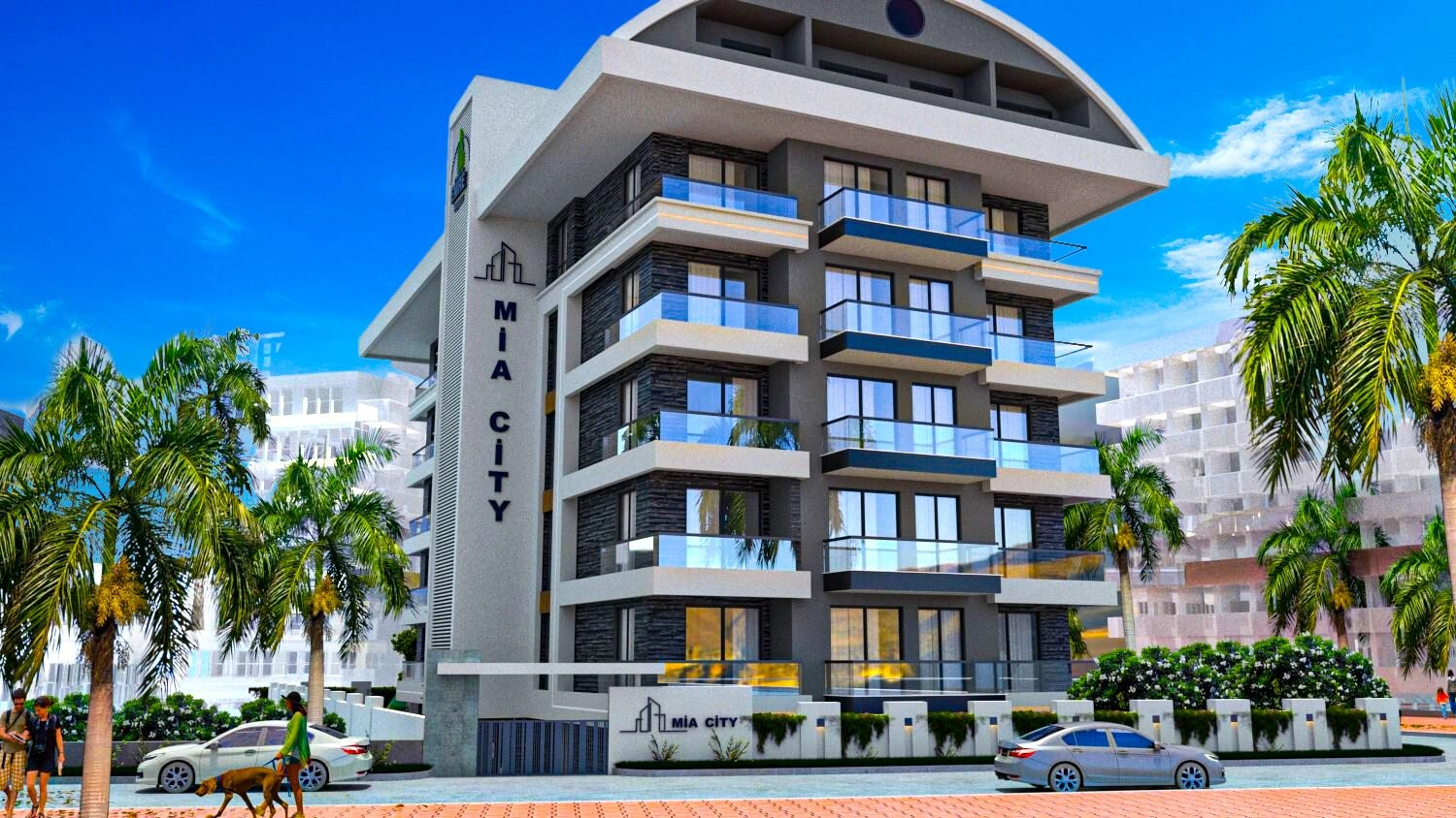 Комплекс, построенный рядом с центром Алании, Турция