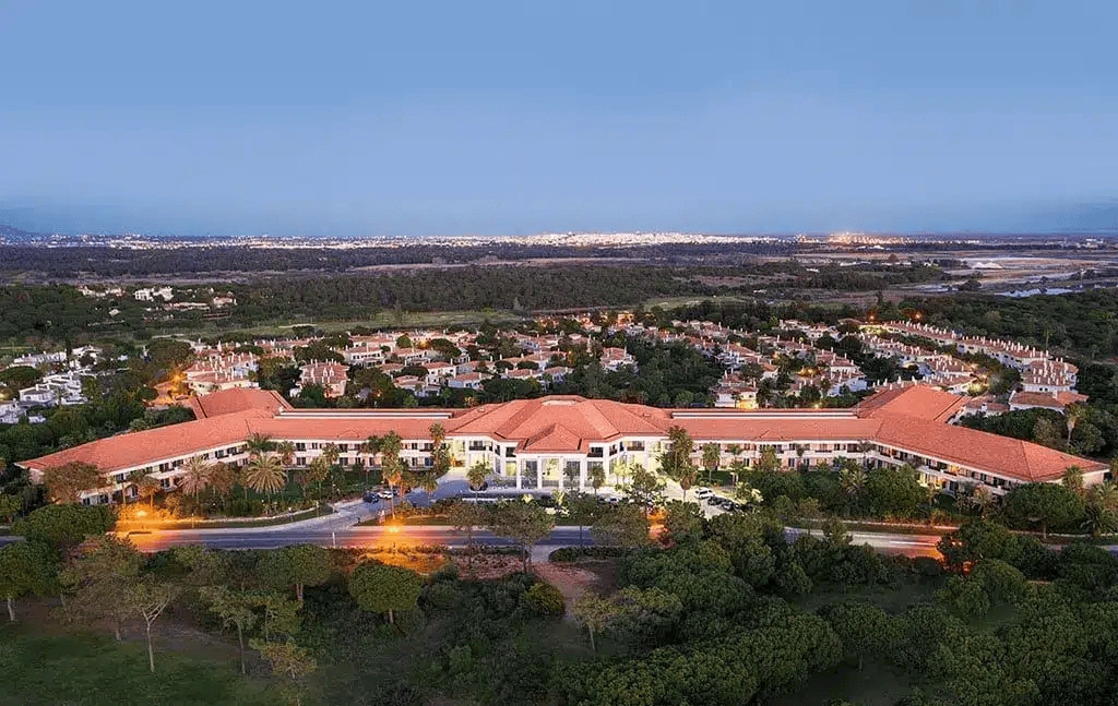Hotel complex in luxury resort of Quinta do Lago, Portugal