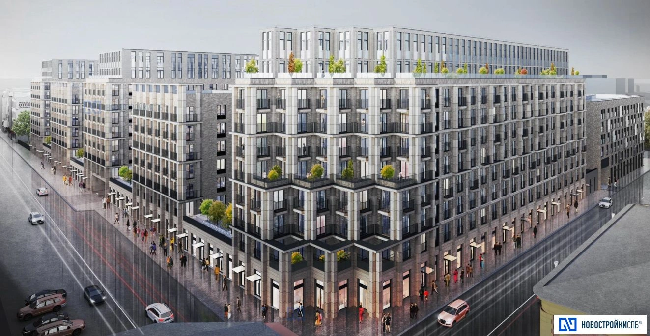 Элитный жилой комплекс в образе современного дома