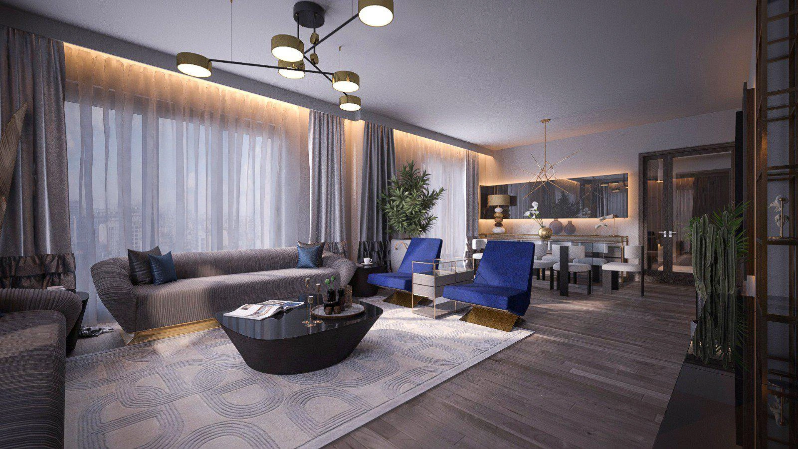 Квартиры в современном жилом комплексе в Стамбуле, Турция