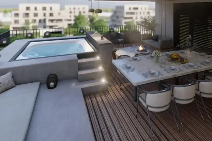 Пентхаус с просторной гостиной в тихом районе Загреба - 550,000 €