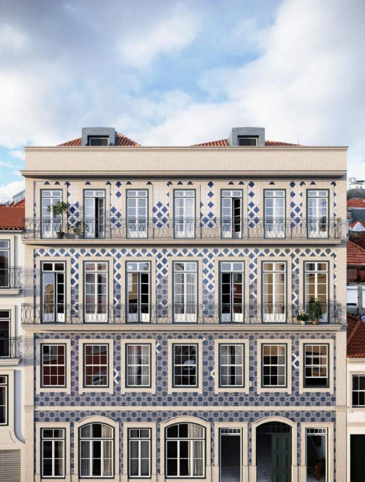 Апартаменты в проекте реновации в историческом центре Порту, Португалия