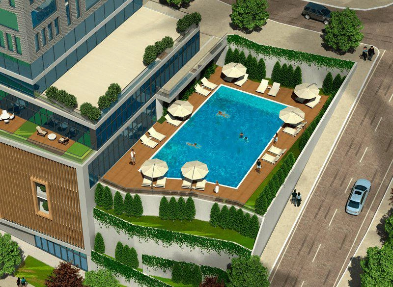 Апартаменты в жилом комплексе рядом с основными магистралями в Стамбуле, Турция