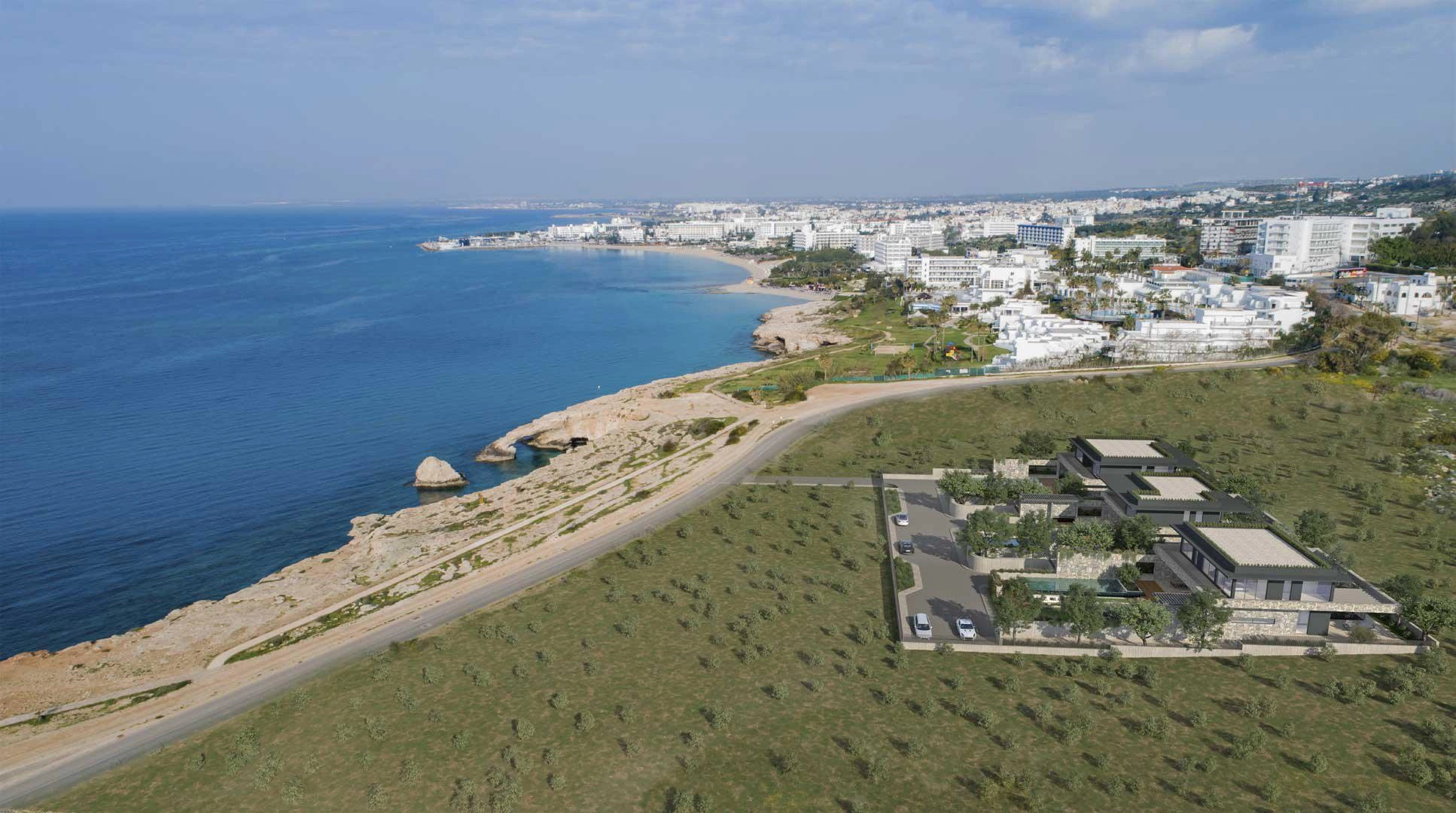 Виллы в современном жилом комплексе в Фамагусте, Кипр