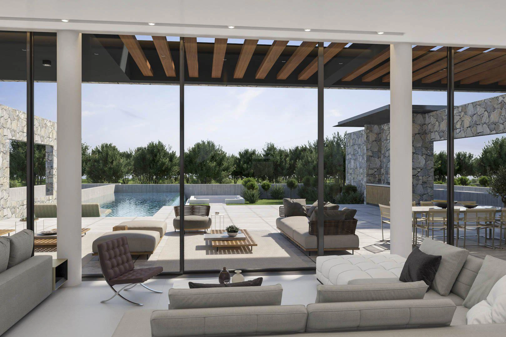 Виллы в современном жилом комплексе в Фамагусте, Кипр