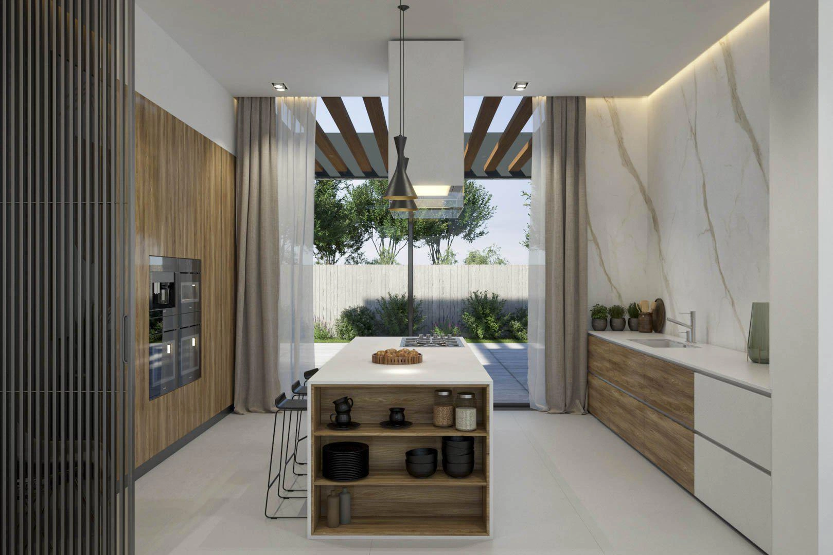 Виллы в современном жилом комплексе в Фамагусте, Кипр