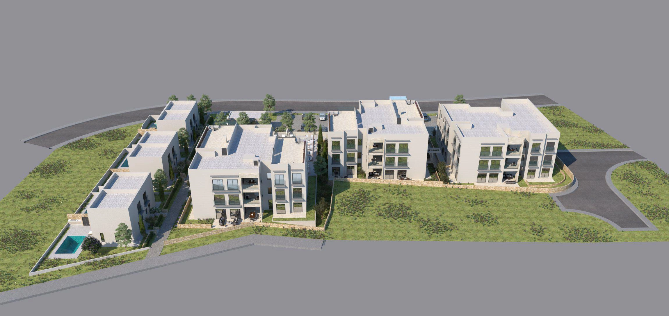 Проект в закрытом жилом комплексе у пляжа в Фамагусте, Кипр