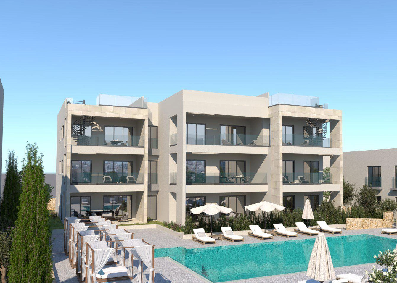 Проект в закрытом жилом комплексе у пляжа в Фамагусте, Кипр