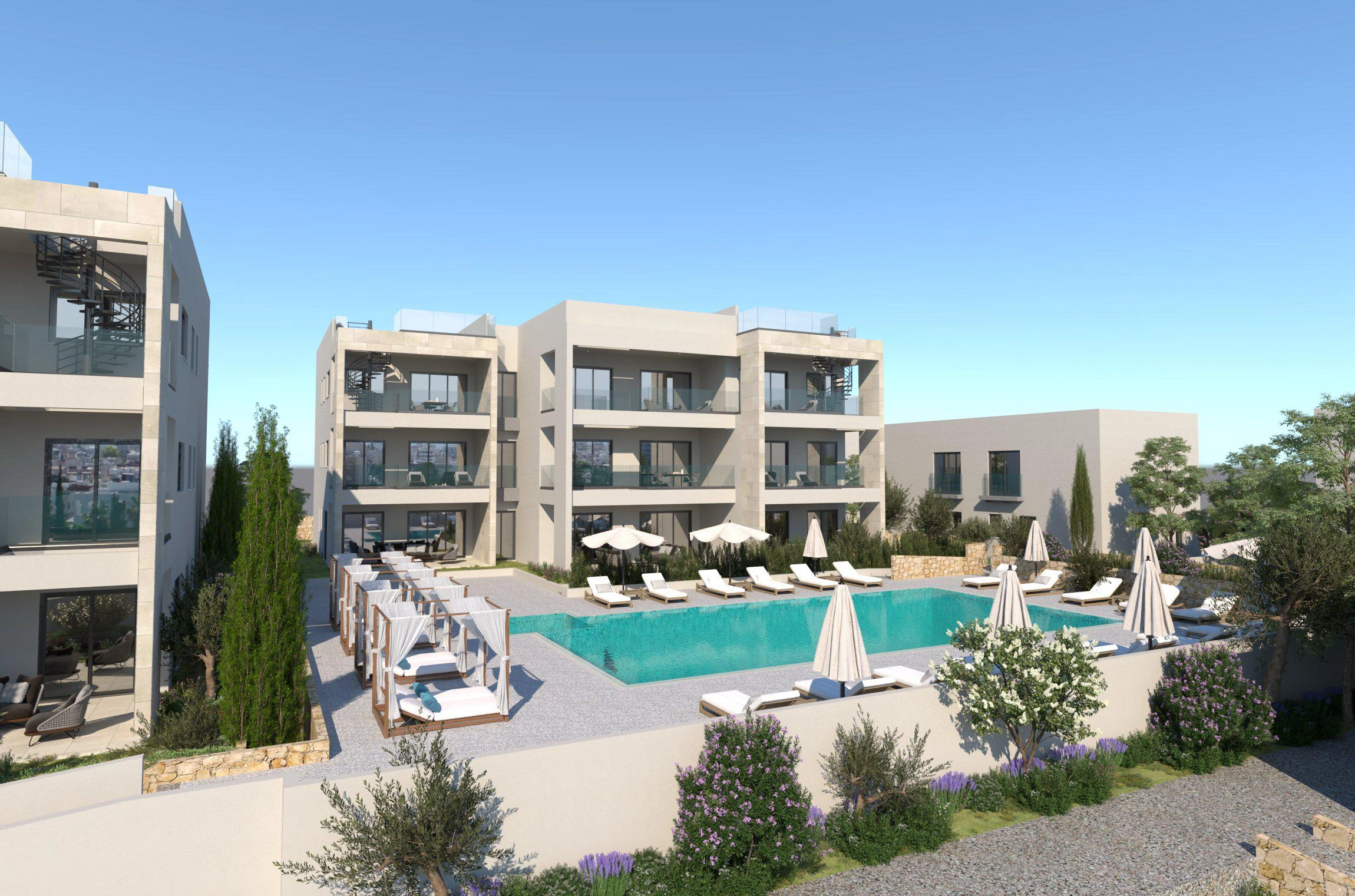 Проект в закрытом жилом комплексе у пляжа в Фамагусте, Кипр