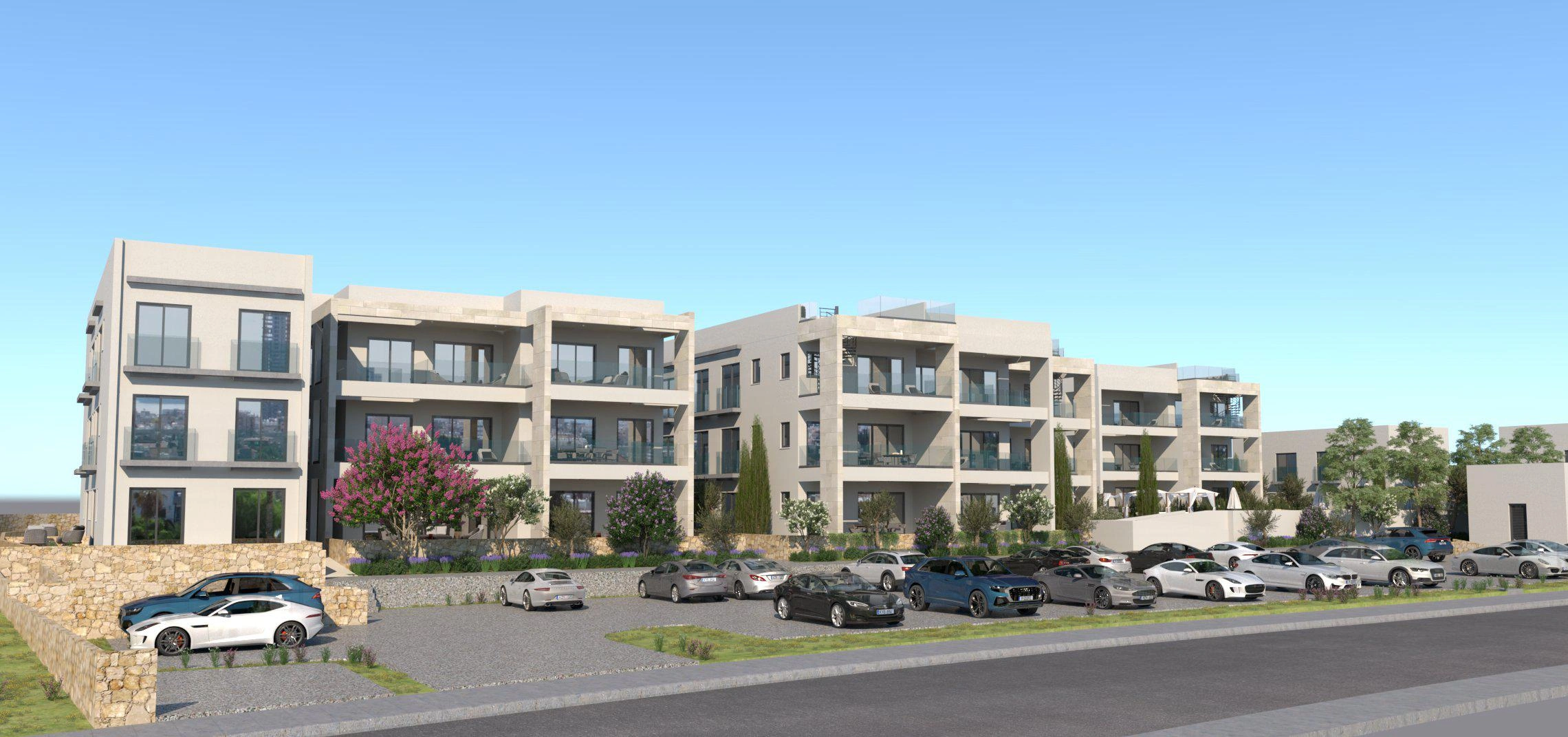 Проект в закрытом жилом комплексе у пляжа в Фамагусте, Кипр