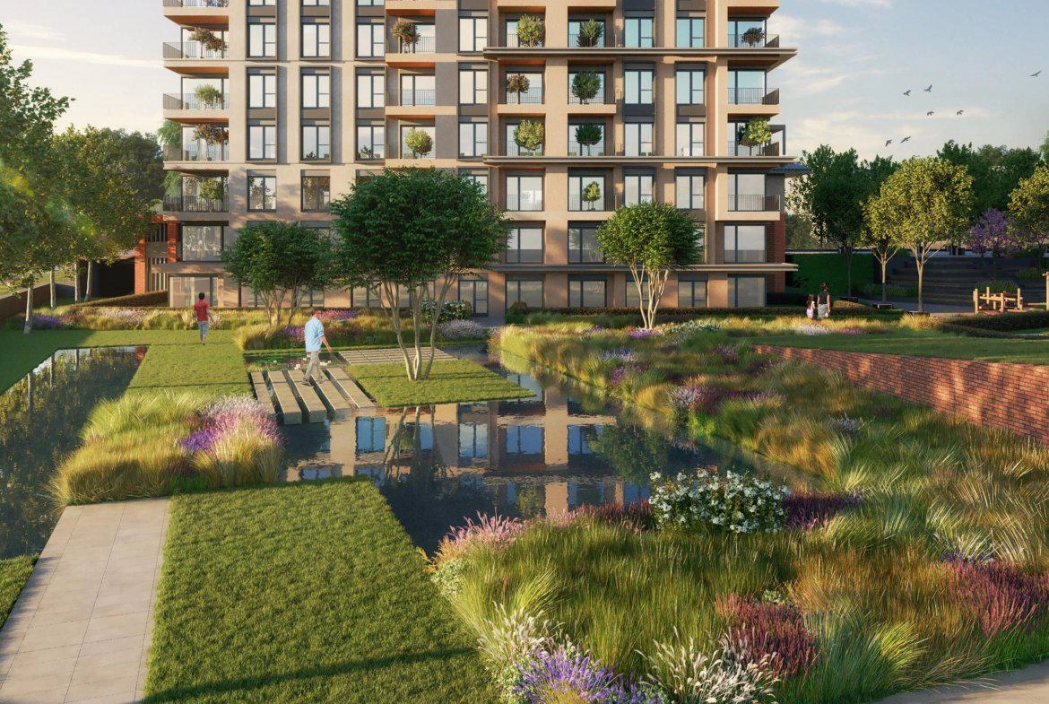 Квартиры в жилом комплексе рядом с Белградским лесом в Стамбуле, Турция