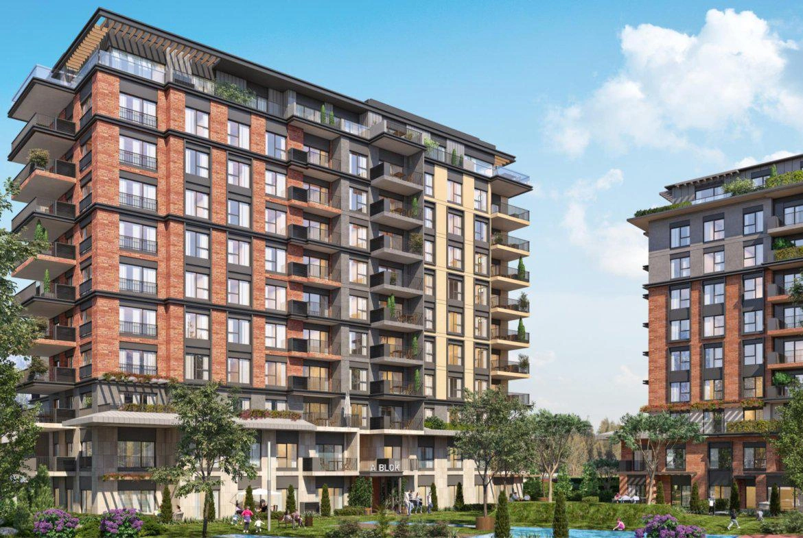 Квартиры в жилом комплексе рядом с Белградским лесом в Стамбуле, Турция