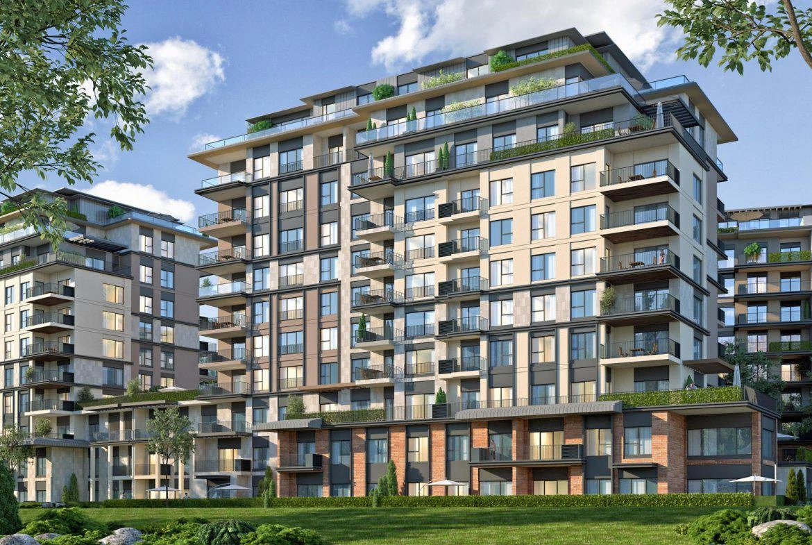 Квартиры в жилом комплексе рядом с Белградским лесом в Стамбуле, Турция