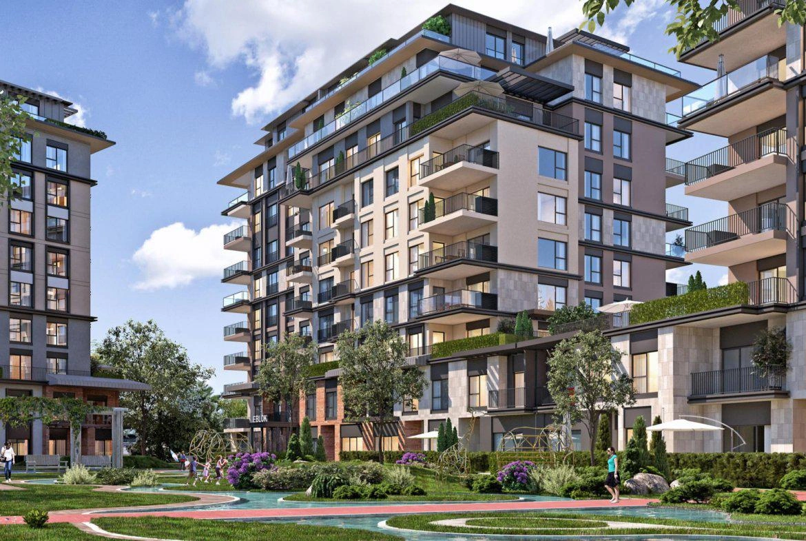 Квартиры в жилом комплексе рядом с Белградским лесом в Стамбуле, Турция