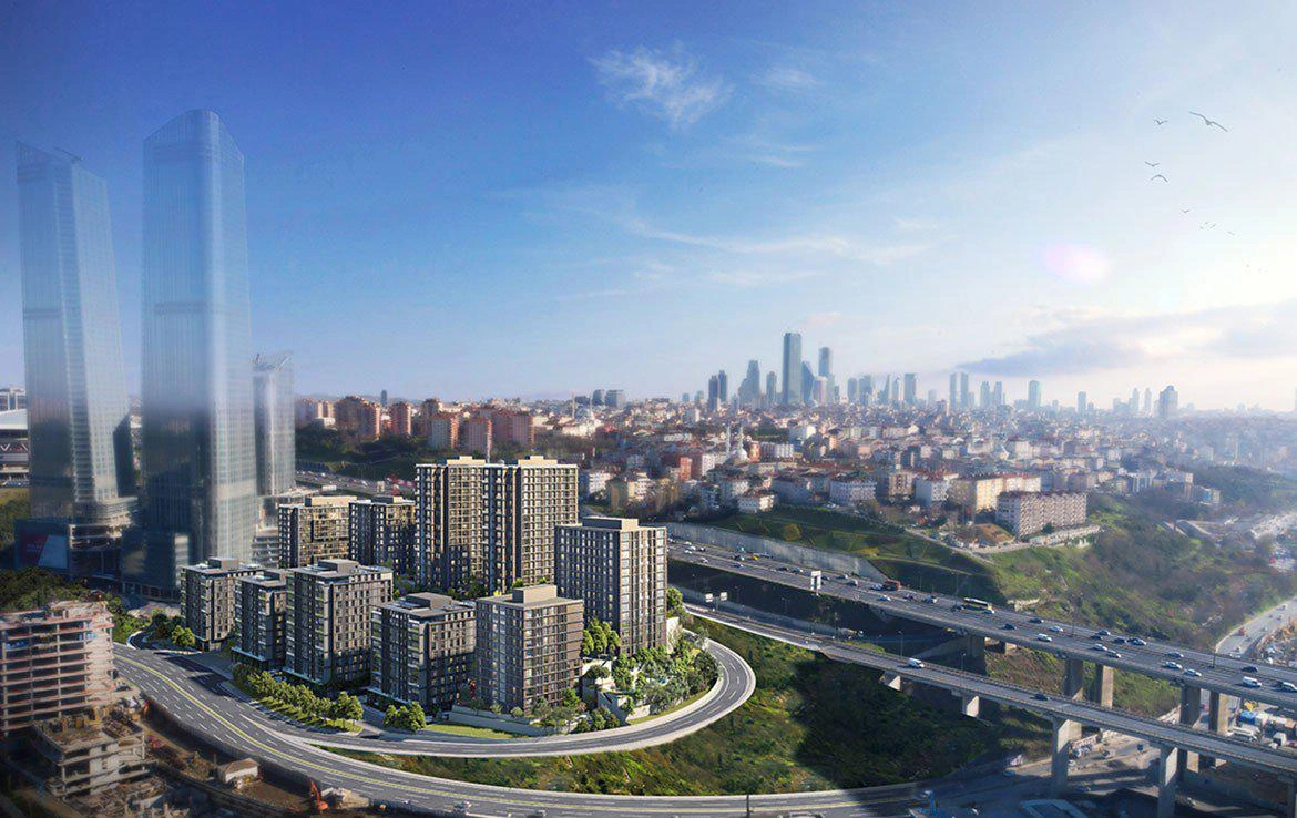 Апартаменты в жилом комплексе рядом с Белградским лесом в Стамбуле, Турция