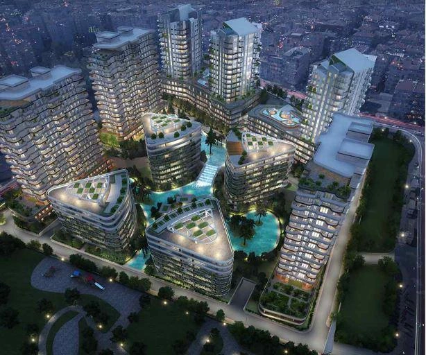 Апартаменты в жилом комплексе в Стамбуле, Турция