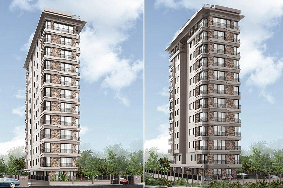 Квартиры в жилом комплексе рядом с морем в Стамбуле, Турции