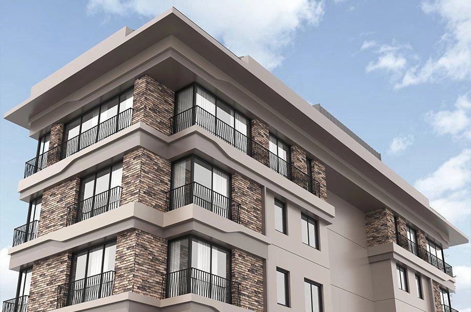 Квартиры в жилом комплексе рядом с морем в Стамбуле, Турции